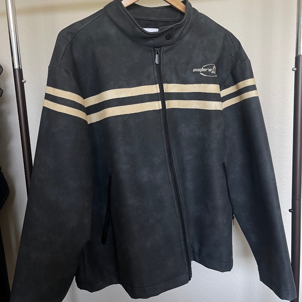 Sisters Seekers Vegan Leather Bomber Jacket